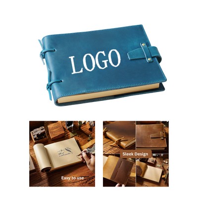 Vintage Cowhide Sketch Notebook