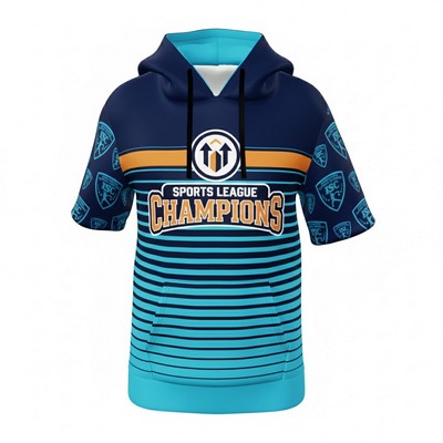 Men's Hoodie ?hort Sleeve