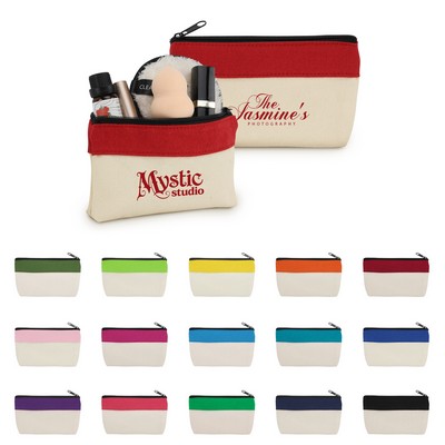 Cotton Canvas Utility Zip Pouch