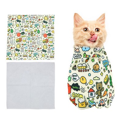 19.7" X 19.7" Custom Pet Grooming Wonder Cloth, Lens Cover, Makeup Pouch