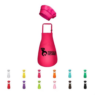 Kids Apron And Chef Hat Set