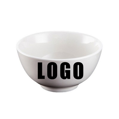 6" Double Ceramic Glazed Colorful Bowl w/ Custom Print Dishware