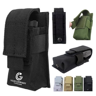 Nylon Tactical Flashlight Pouch with Molle System