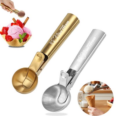 Stainless Steel Ice Cream Scoop Spoon With Release Trigger