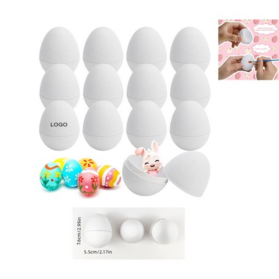 White Paper Mache Egg