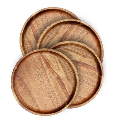 Wooden Round Serving Tray