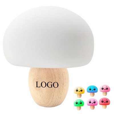 Wooden Mushroom Lamp