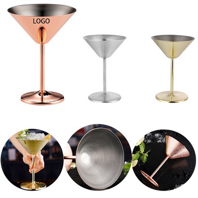 Stainless Steel Triangular Cocktail Iighfoot Cup