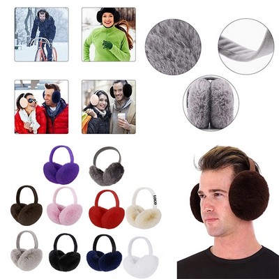Faux Fur Outdoor Foldable Earmuffs