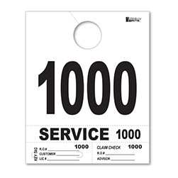 1000-1999 Heavy Bright™ Premium Service Dispatch Number Tag