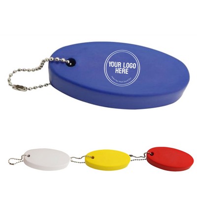 Oval Floating Key Ring PU Stress Reliever & Key Float