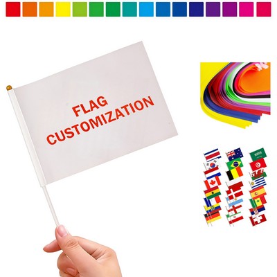 Custom Hand Held Stick Flags