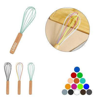 Silicone Whisk With Wooden Handle