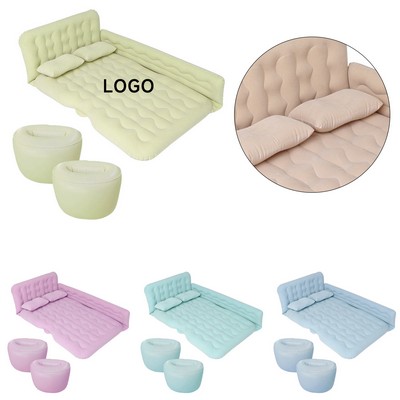 Inflatable Car Air Mattress Bed Sleeping Blow-Up Pad