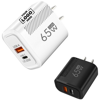 Custom Dual Port Fast Charger W/ USB-C & USB-A