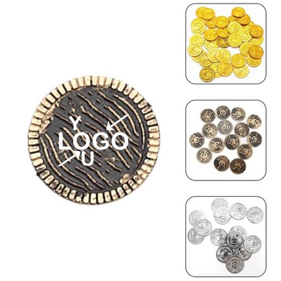 Gold Plastic Party Coins