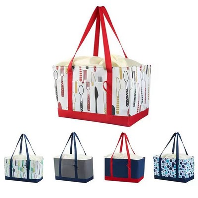 Large Capacity Thermal Cooler Bag with Aluminum Foil Lining