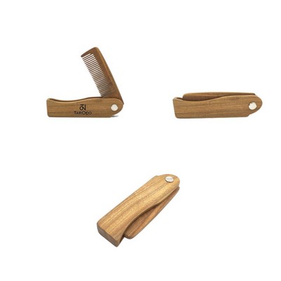 4" Foldable Wooden Comb