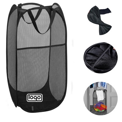 Foldable Mesh Laundry Storage Basket