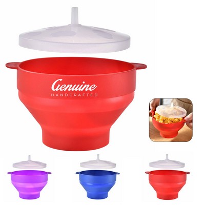 Kitchen Collapsible Silicone Popcorn Bowl