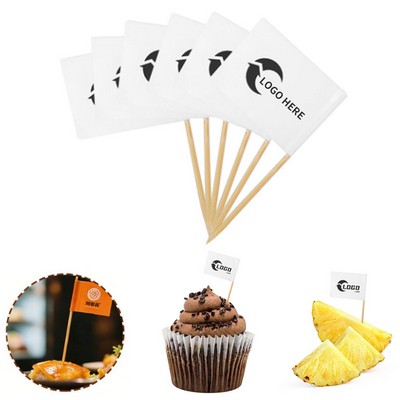 Full-Color Personalized Toothpick Flags
