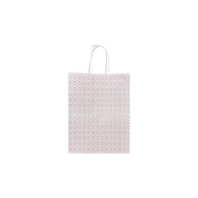 Medium Designs on White Kraft Paper Shopping Bag