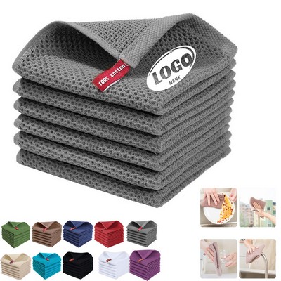 100% Cotton Waffle Weave Kitchen Dish Cloths