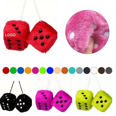 Custom Fuzzy Dice Car Hanger Toy