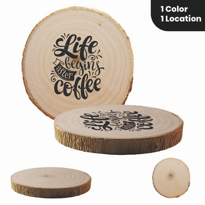 Premium Natural Wood Bark Coaster