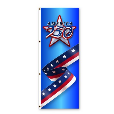 America 250 3'x8' free flying flags