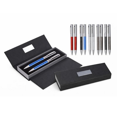 Heavy Metal Barrel Pen & Pencil Set