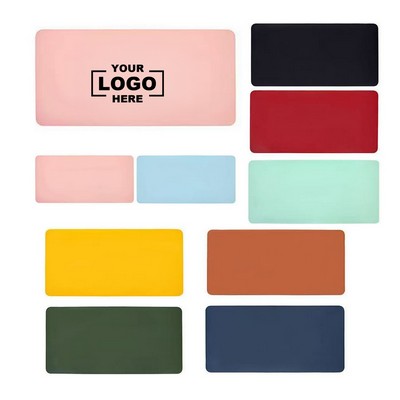Stylish Two-Tone Desk Pad Extended Mouse Pad