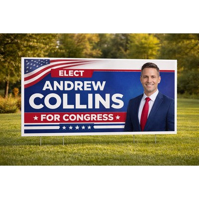 Plastic Corrugated Sign (48" x 96")