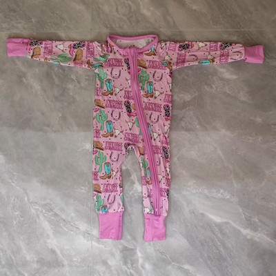 Infant Bamboo Zipper Pajamas