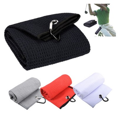 Microfiber Fabric Clip Golf Towels