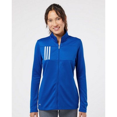 Adidas Women's 3-Stripes Double Knit Full-Zip Jacket - A483