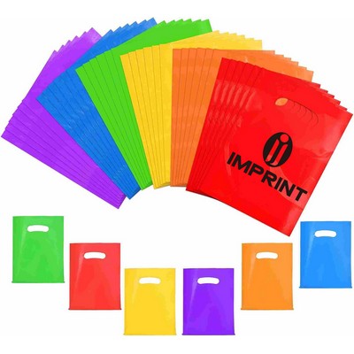 Colorful Die Cut Handle PE Shopping Bags