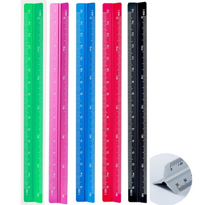 12'' Aluminum Architectural Triangular Scale Ruler