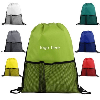 Half Time Mesh Drawstring Backpack