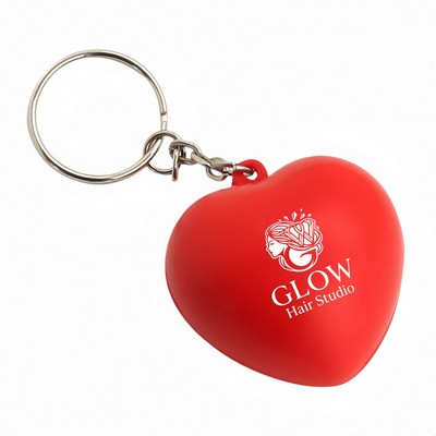 Heart Shaped Stress Reliever Keychain