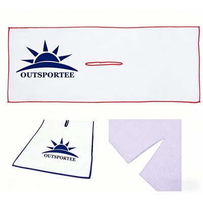 Cleaning Tour Microfiber Waffle Hole Golf Club Towel