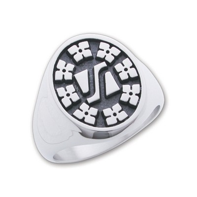 Signature Series Men's Oval Signet Ring (Monogrammed Option)