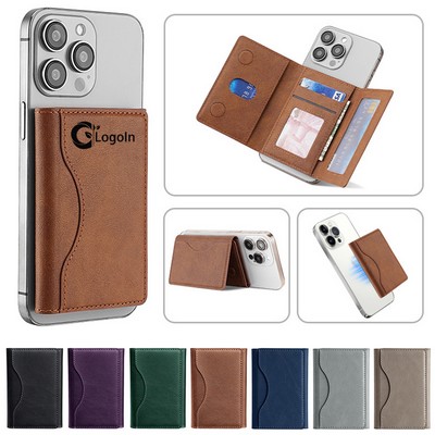 Magnetic Phone Wallet for MagSafe Slim 5-8 Card Holder with Cash Slot