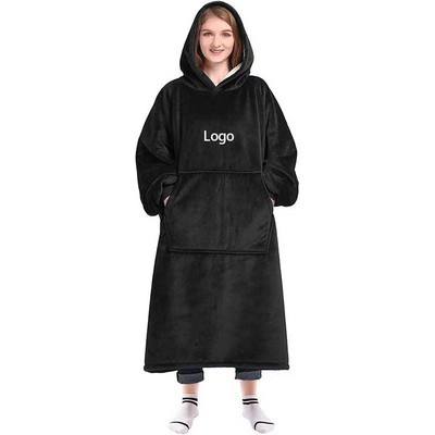 Extra Long Wearable Blanket Hoodie