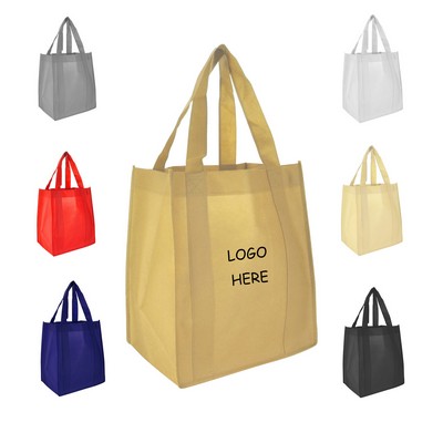 13"w x 15"h with a 10" Gusset Shopping Tote