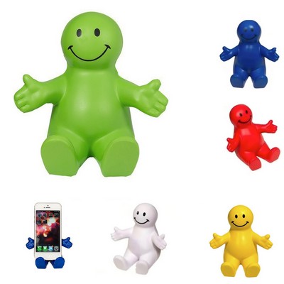 Promotional Pu Foam Face Phone Holder Stress Ball