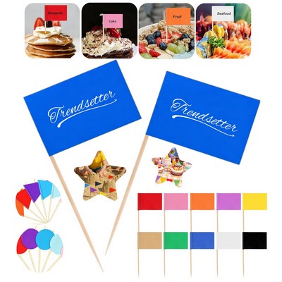 Custom Full Color Food Toothpick Flags