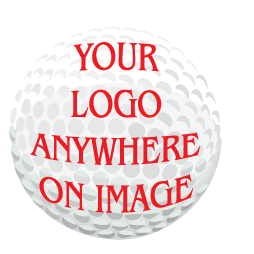 Golf Ball Promotional Magnet w/ Strip Magnet (2 Square Inch)