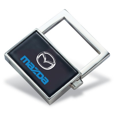 Double Sided Black Enamel Push Button Key Holder