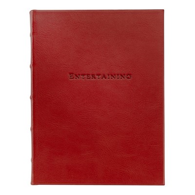 Entertaining Book w/Traditional Leather